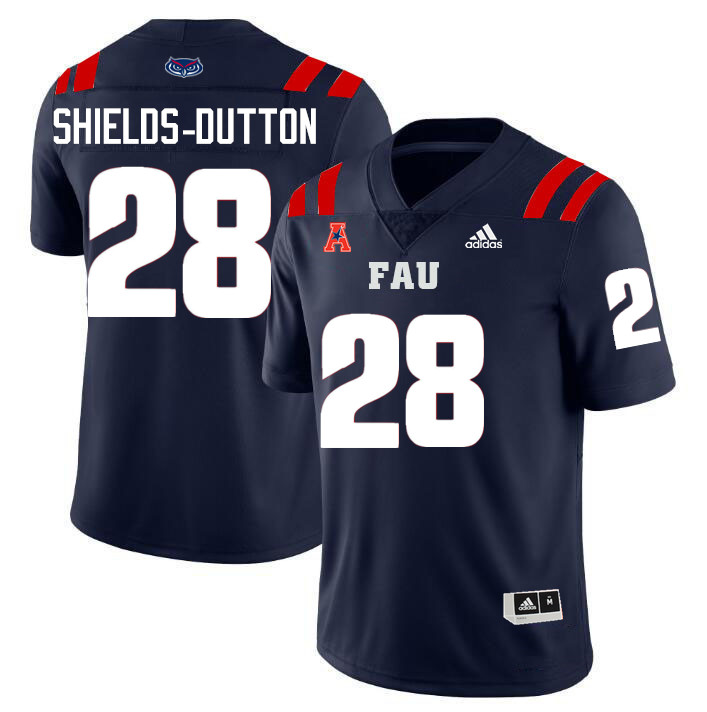 #28 Kaden Shields-Dutton FAU Jersey,Florida Atlantic Owls Football Jersey,Uniforms,Gears-Navy #28 Kaden Shields-Dutton FAU Jersey,Florida Atlantic Owls Football Jersey,Uniforms,Gears-Navy